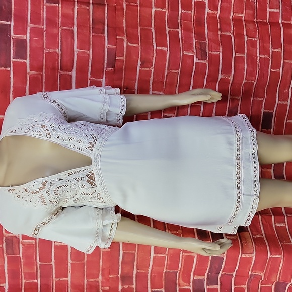 FOR LOVE AND LEMONS WHITE MINI DRESS FITS XS - Picture 3 of 13
